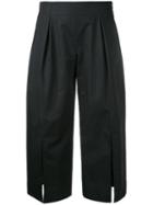 Nehera Front Slit Culottes, Women's, Size: 36, Black, Cotton/polyamide