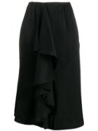 Lanvin Ruffle Detail Skirt - Black