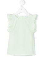 Knot - Frill Blouse - Kids - Cotton - 6 Yrs, Green