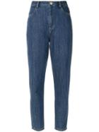 Uma Raquel Davidowicz - High-waisted Jeans - Women - Cotton - 38, Blue, Cotton