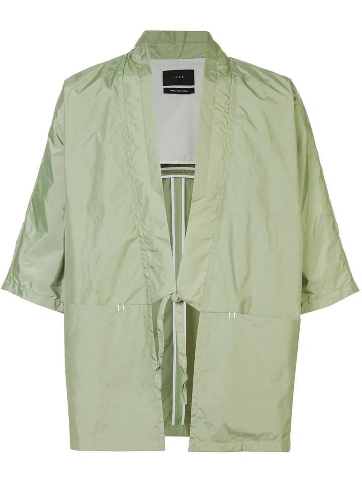 Iise Lace-up Jacket, Men's, Green, Nylon/polyester