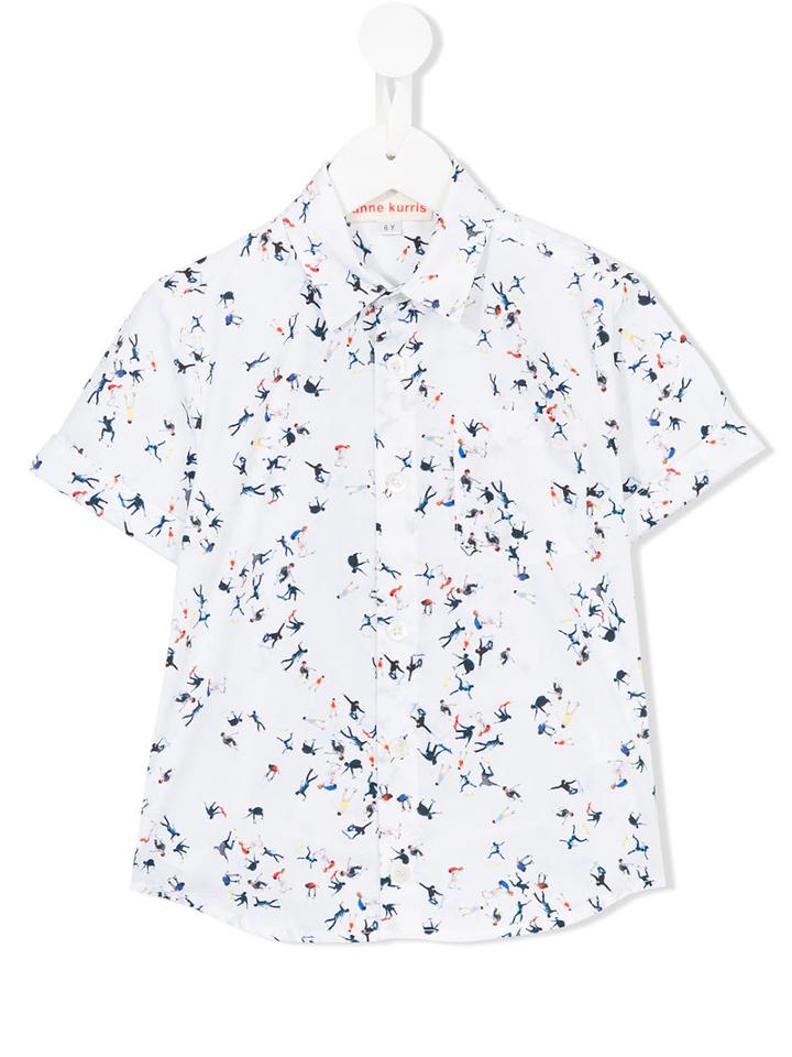 Anne Kurris Skate Print Shirt, Boy's, Size: 10 Yrs, White