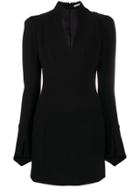 Olivier Theyskens Deep V-neck Dress - Black