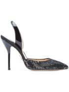 Paul Andrew Sequined Pumps - Black