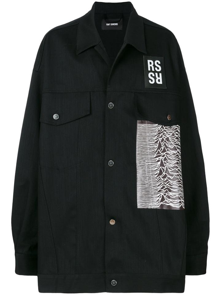 Raf Simons Logo Patch Jacket - Black