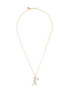 Karen Walker 9kt Gold Large Runaway Girl Pendant Necklace - Metallic