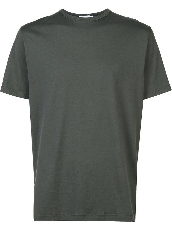 Sunspel Classic T-shirt, Men's, Size: Medium, Green, Cotton