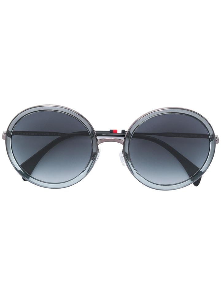 Tommy Hilfiger Oversized Round Sunglasses - Black
