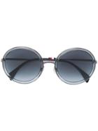 Tommy Hilfiger Oversized Round Sunglasses - Black