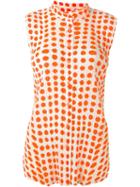 Pleats Please By Issey Miyake Ribbed Effect Dots Print Shirt