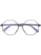 Chloé Eyewear Clear Round Shape Glasses - Grey