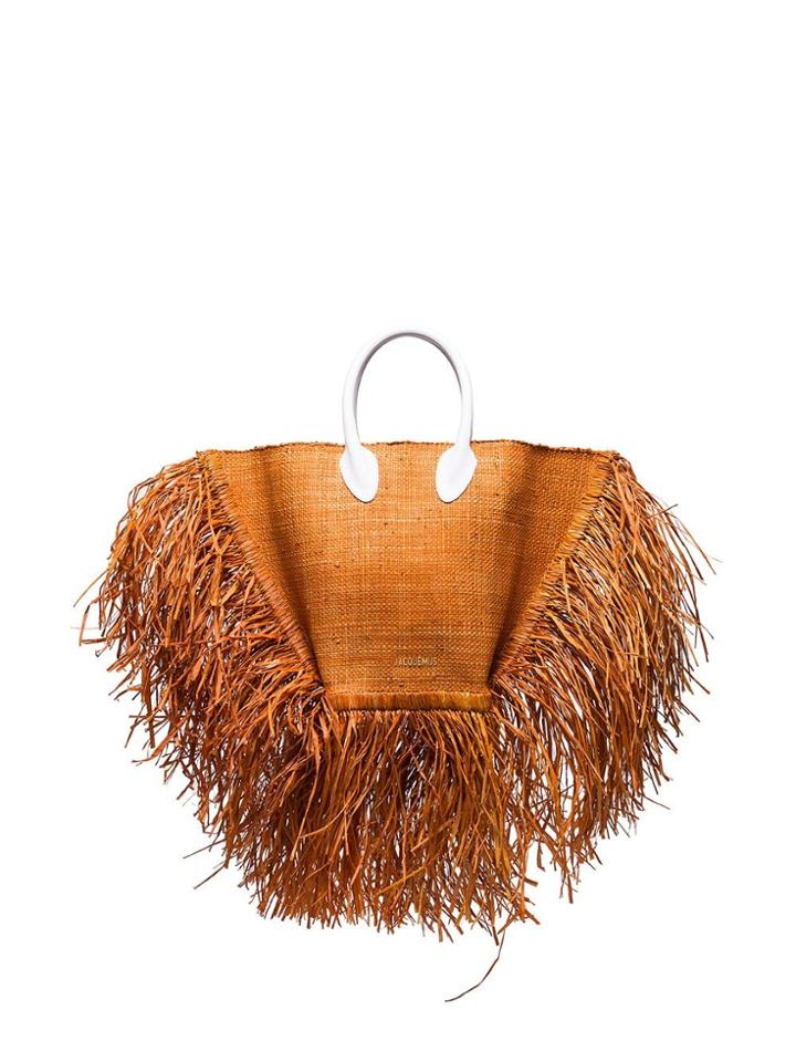 Jacquemus Le Baci Fringed Basket Bag - 50200 Brown