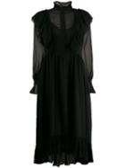 See By Chloé Long-sleeve Flared Dress - Black