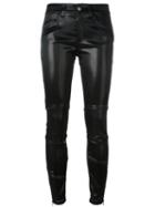 Giamba Leather-effect Skinny Trousers