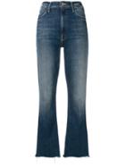 Mother Loose Fitted Cropped Jeans - Blue