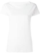 Eleventy Boat Neck T-shirt, Women's, Size: Large, White, Cotton