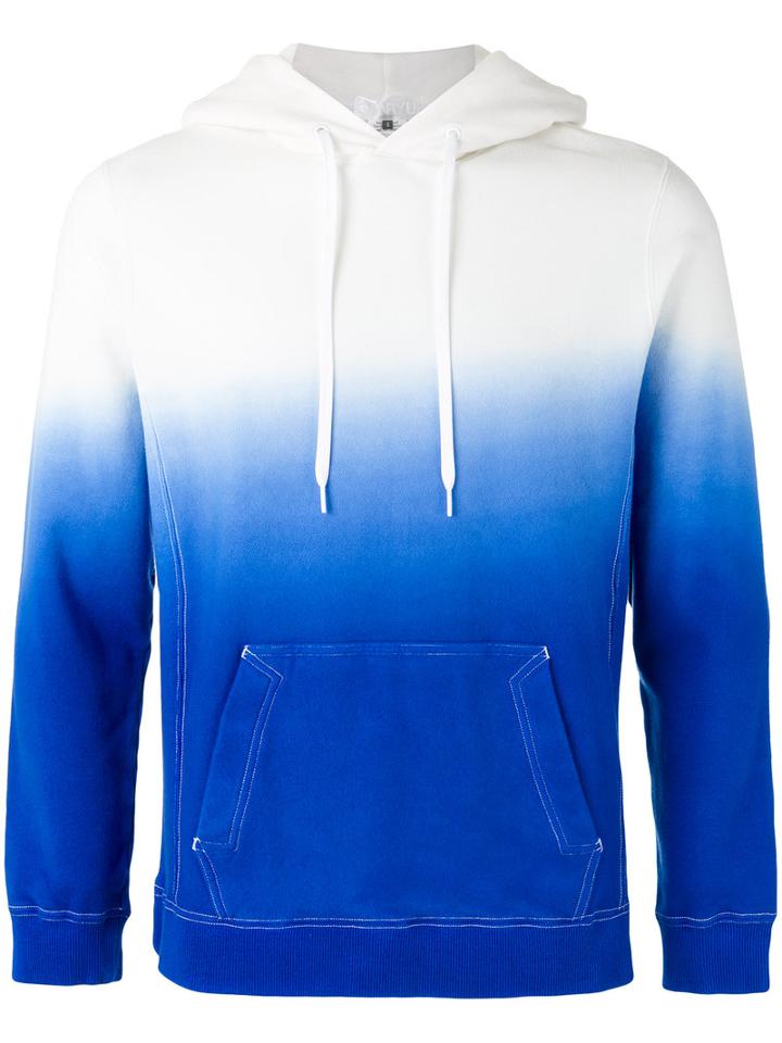Ganryu Comme Des Garcons - Ombré Pullover Hoodie - Men - Cotton - M, Blue, Cotton