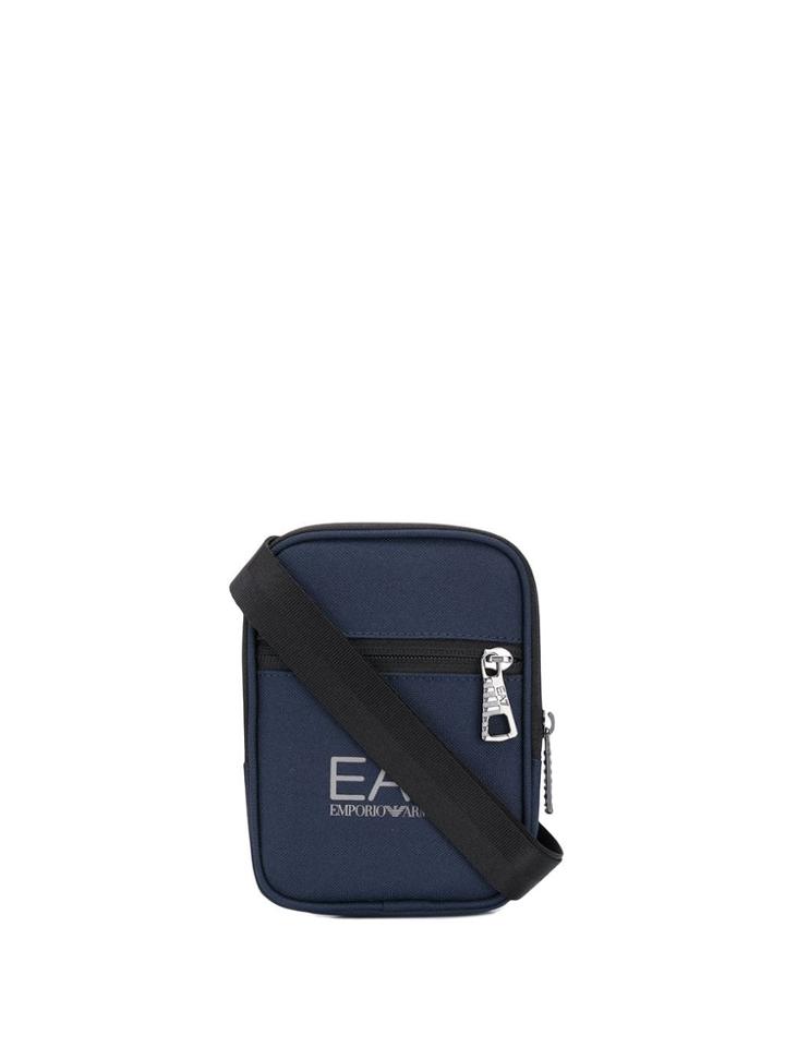 Ea7 Emporio Armani Logo Print Wallet Bag - Blue