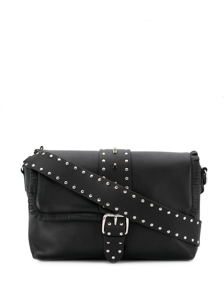 Red Valentino Leather Shoulder Bag - Black