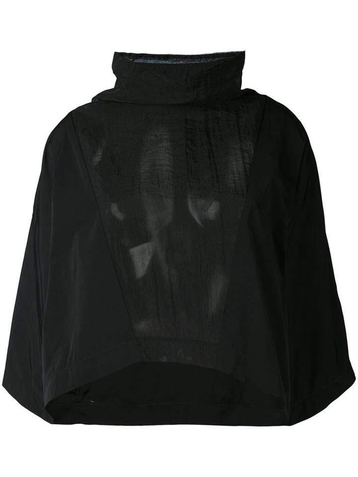 Andrea Ya'aqov - Wide Collar Sweatshirt - Women - Nylon - M, Black, Nylon