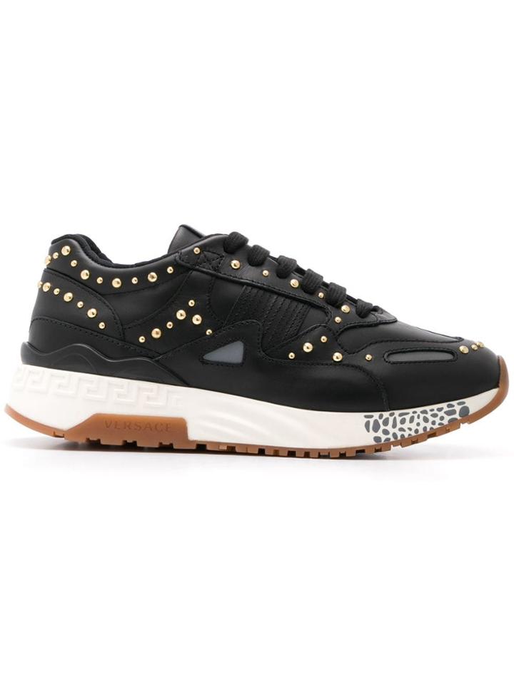 Versace Studded Sneakers - Black