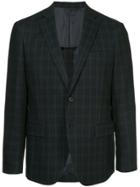 D'urban Checked Blazer - Blue