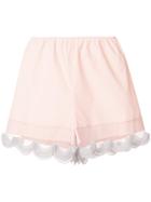 Prada Ruffle Trim Shorts - Pink & Purple