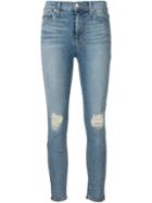 Ksubi Distressed Skinny Jeans, Women's, Size: 24, Blue, Cotton/polyurethane