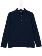 Ralph Lauren Kids Long Sleeve Polo Shirt, Girl's, Size: 16 Yrs, Blue