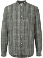 Oliver Spencer Grandad-collar Checked Shirt - Green