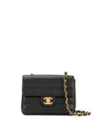 Chanel Pre-owned Straight Stitching Chain Shoulder Bag - Black