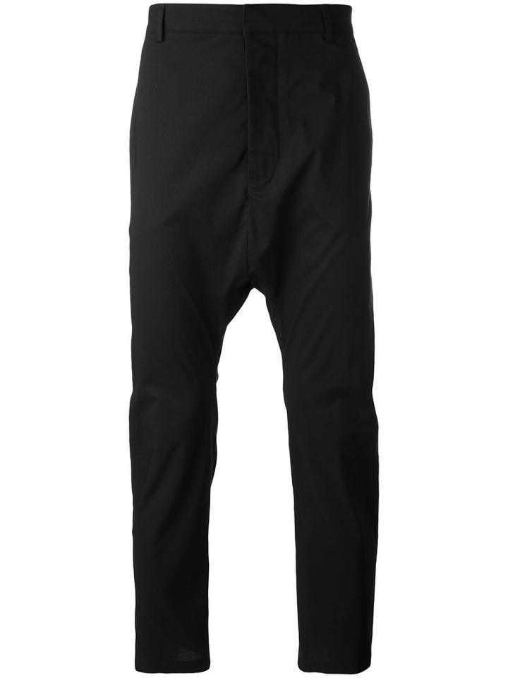 Balmain - Drop Crotch Trousers - Men - Cotton - 48, Black, Cotton