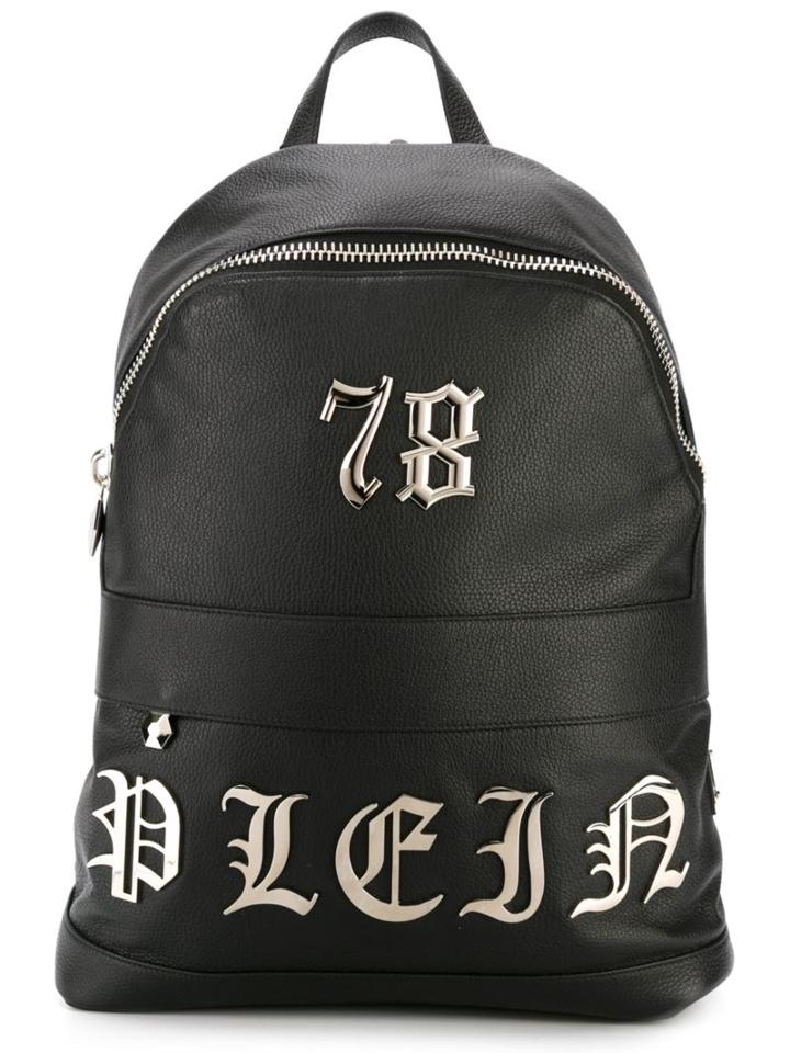 Philipp Plein Plein Backpack, Black, Calf Leather/cotton/metal Other