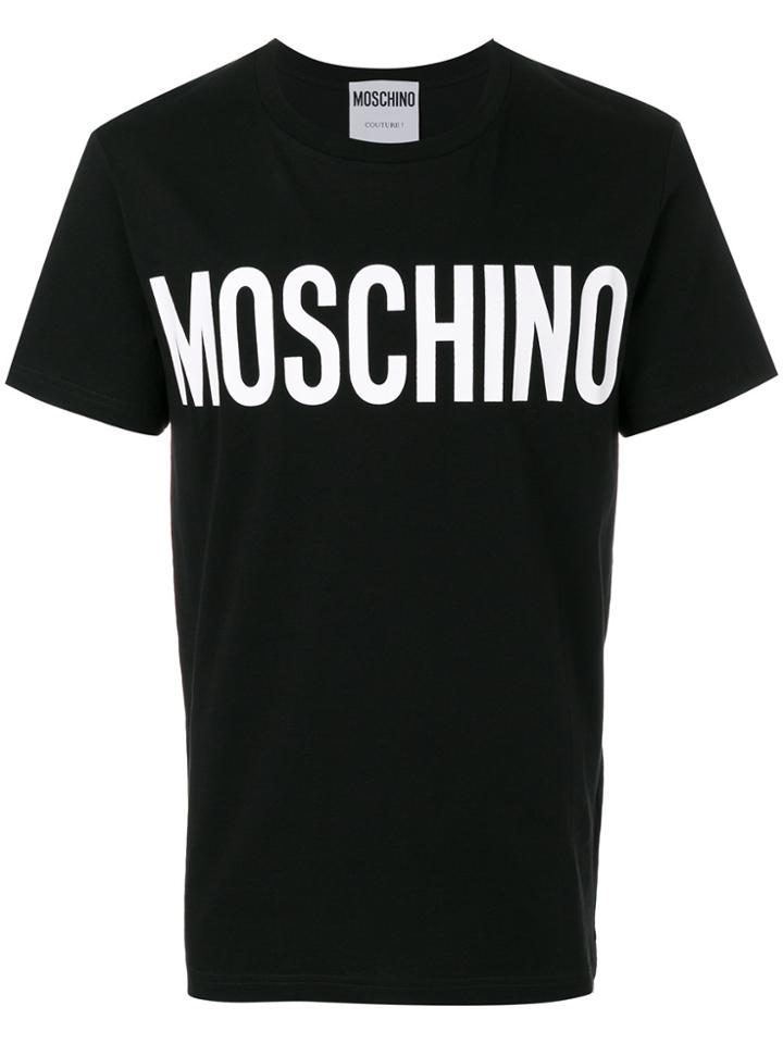 Moschino Logo Print T-shirt - Black
