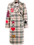 5 Progress Patch Detail Checked Coat - Neutrals