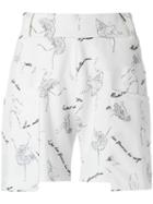Olympiah - Printed Shorts - Women - Polyester/spandex/elastane - 42, White, Polyester/spandex/elastane