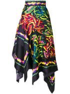 Peter Pilotto Silk Twill Scarf Skirt - Multicolour