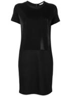 D.exterior Plain T-shirt Dress - Black