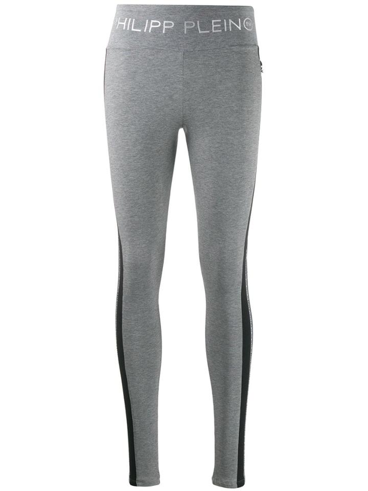 Philipp Plein Logo Leggings - Grey