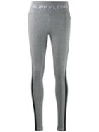 Philipp Plein Logo Leggings - Grey