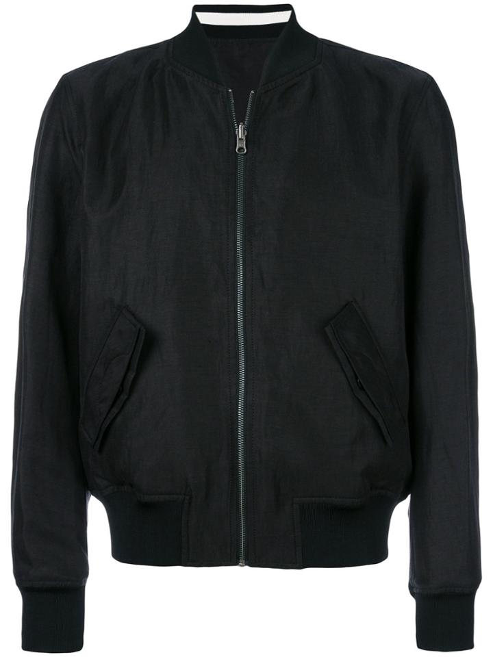 Ann Demeulemeester Grise Reversible Bomber Jacket - Black