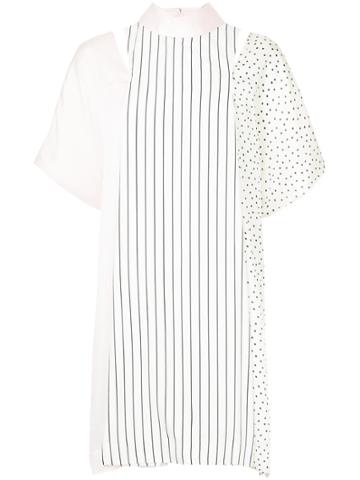 Akiko Aoki Panelled Shift Dress - White
