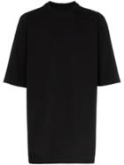 Rick Owens Black Oversized Long Cotton T Shirt
