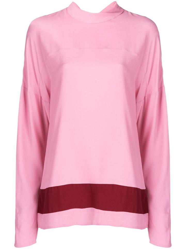 Marni Tie Collar Blouse - Pink