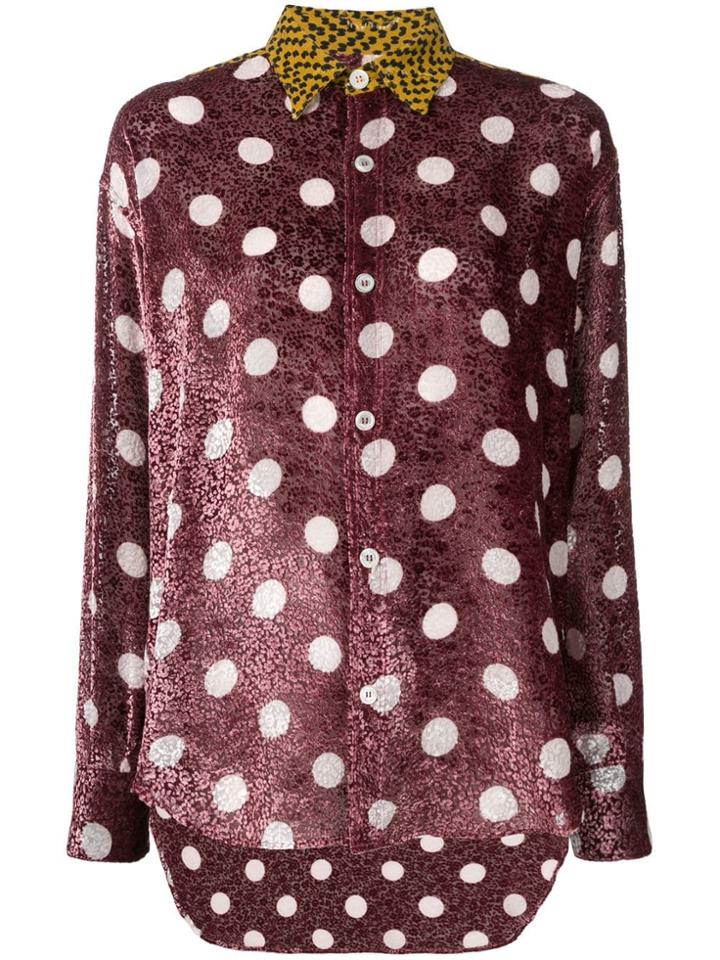 Golden Goose Deluxe Brand Polka Dot Print Shirt - Pink