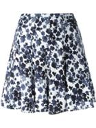 Michael Michael Kors 'gemma' Skirt, Women's, Size: 6, Blue, Viscose/polyester