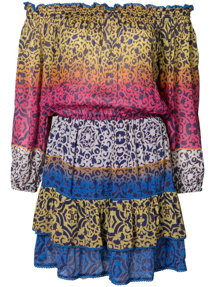 Nicole Miller - Colour Block Printed Dress - Women - Viscose - M, Viscose