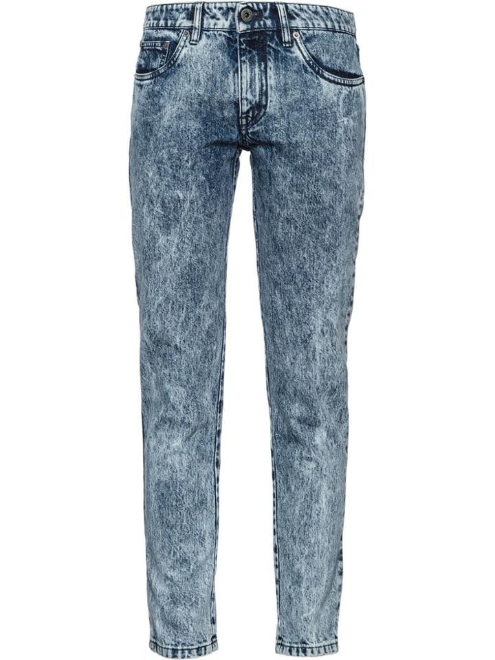 Miu Miu Acid Wash Slim-fit Jeans - Blue