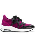 Liu Jo Ribbon Lace-up Sneakers - Pink & Purple