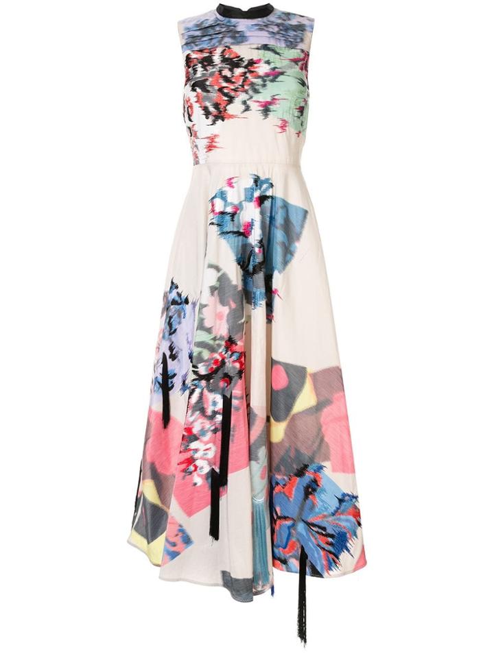 Roksanda Floral-print Sleeveless Midi-dress - Multicolour